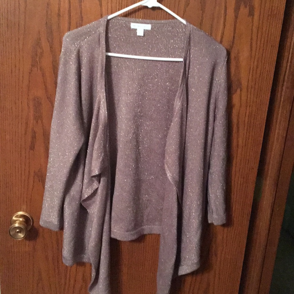 New York & Co. tan Cardigan